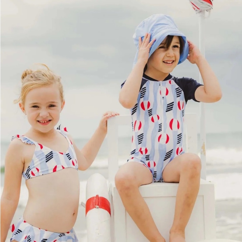 Snapper Rock Beach Bounce Kids Swim Bikini Set UPF 50+ Protection